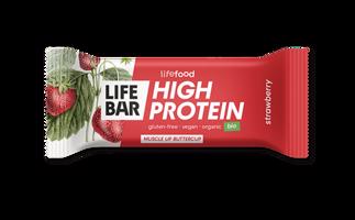 Lifebar Protein tyčinka jahodová BIO 40 g