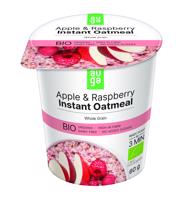 AUGA ORGANIC oatmeal with apples and raspberries 60 g expirace