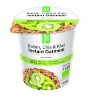 Auga Ovesná kaše s rozinkami, semínky chia a kiwi BIO 60 g