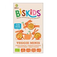 BISkids Dětské celozrnné mini sušenky s mrkví a dýní bez přid. cukru BIO 120 g expirace