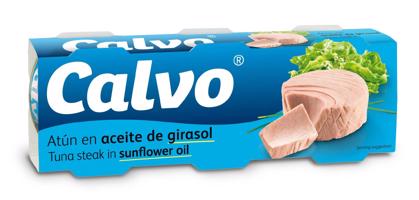 Calvo Tuňák ve slunečnicovém oleji 3x80 g