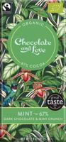 Chocolate and Love Mint 67 % BIO 80 g