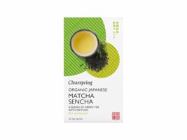 Clearspring Japonský zelený čaj Sencha a Matcha BIO 20 sáčků