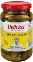 Delicias Cornichons okurčičky mini 370 ml