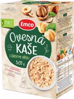 Emco Ovesná kaše s lískovými oříšky 5x55 g