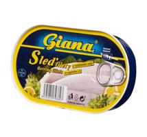 Giana Sleď filety v rostlinném oleji 170 g