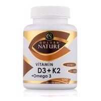 Golden Nature Vitamin D3 2000 I.U. + K2 + MK-7 + Omega 3 100 tablet