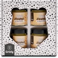 GRIZLY Dárkový set White Brownie by @mamadomisha 4×250 g