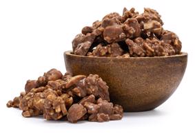 GRIZLY Mléčné čokohrudky s lískovými ořechy a mandlemi 250 g