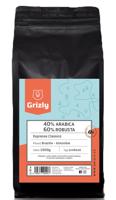 GRIZLY Pražená zrnková káva 40/60 Espresso Classico 1000 g