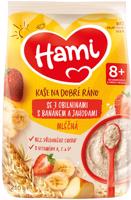 Hami Mléčná kaše se 7 obilninami s banánem a jahodami 210 g