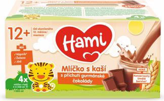 Hami Mlíčko s kaší gurmánská čokoláda 4x250ml