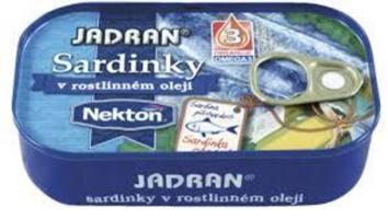 Jadran Sardinky v rostlinném oleji 125 g