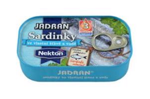 Jadran Sardinky ve vlastní šťávě a vodě 125 g