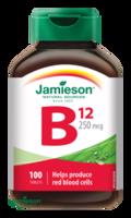 Jamieson Vitamín B12 methylkobalamín 250 µg 100 tablet