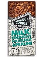 Johny Doodle Mléčná čokoláda, lískové ořechy a pralinky 150 g