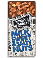 Johny Doodle Mléčná čokoláda, sladké a slané ořechy 150 g