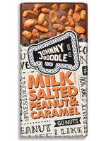 Johny Doodle Mléčná čokoláda, slané arašídy a karamel 150 g