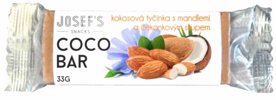 Josef's snacks Mandlová tyčinka 33 g expirace