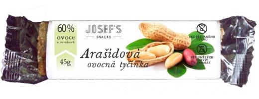 Josef's snacks Ovocná arašídová tyčinka 45 g