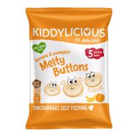 Kiddylicious Ovocno-zeleninové knoflíčky banán s dýní (5x6g) multipack expirace