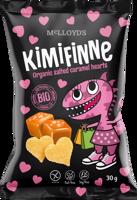 Kimifinne Snack srdíčka slaný karamel BIO 30 g