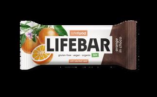 Lifebar InChoco Tyčinka pomeranč raw BIO 40 g