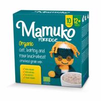 Mamuko organická kaše (drcená) zelená pohanka, ječmen, oves 240g expirace
