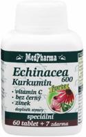 MedPharma Echinacea 600 Forte+kurkumin+vit.C+bez černý+zinek 67 tablet