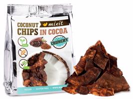 Mixit Kokosové chipsy - kakao 60 g