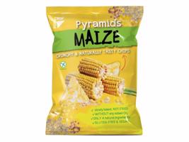 Popcrop Bezlepkové MAIZE kukuřičné pyramidky s rýží a himalájskou solí 25 g expirace