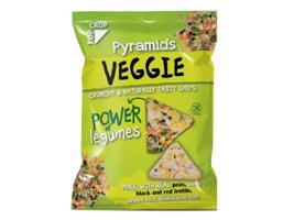 Popcrop Bezlepkové veggie kukuřičné pyramidky se zeleným hráškem 25 g