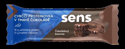 Sens Cvrččí proteinovka v tmavé čokoládě - čokoládový brownie 60 g
