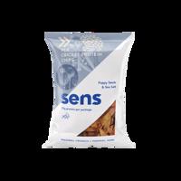 Sens Proteinové hrachové chipsy s cvrččí moukou Mák a mořská sůl 80 g