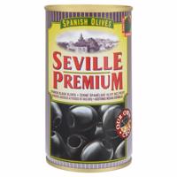 Seville premium Spanish Olives černé olivy bez pecky 350 g