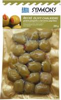 Symeons Zelené olivy plněné jalapeňo, červená paprika 200 g