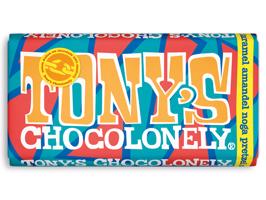 Tony's Chocolonely Mléčná čokoláda, karamel, mandle, preclíky, nugát a mořská sůl 180 g