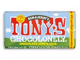 Tony´s Chocolonely Bílá čokoláda, jahody a cheesecake Ben&Jerrys 180 g