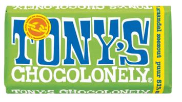 Tony’s Chocolonely Hořká čokoláda, mandle a mořská sůl 180 g