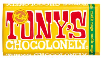 Tony’s Chocolonely Mléčná čokoláda, nugát 180 g