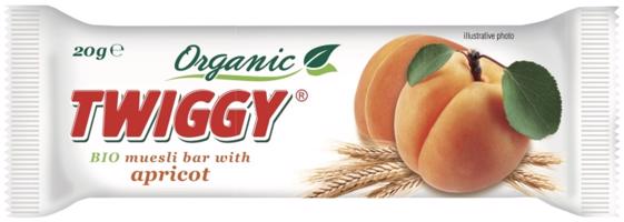 Twiggy Müsli organic s meruňkami 20 g BIO