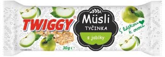 Twiggy Müsli ovocná s jablky 30 g expirace