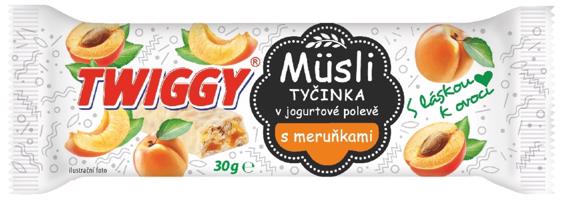 Twiggy Müsli ovocná s meruňkami v jogurtové polevě 30 g