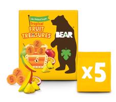 YOYO Bear Fruit Treasures Tropical mango a marakuja 5x20 g